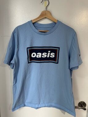 Oasis Live '25 '96 Retro Logo T-Shirt Blue